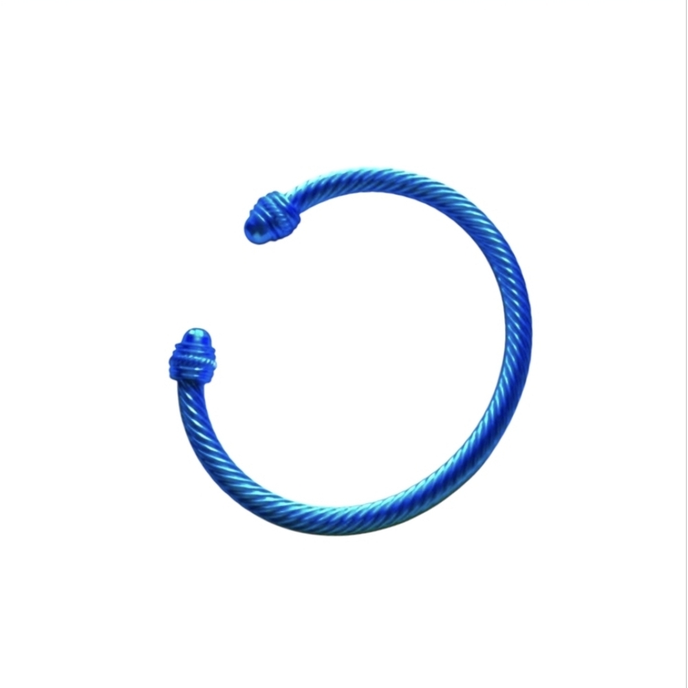 Vibrant Blue Twisted Bracelet - Picture 3 of 4